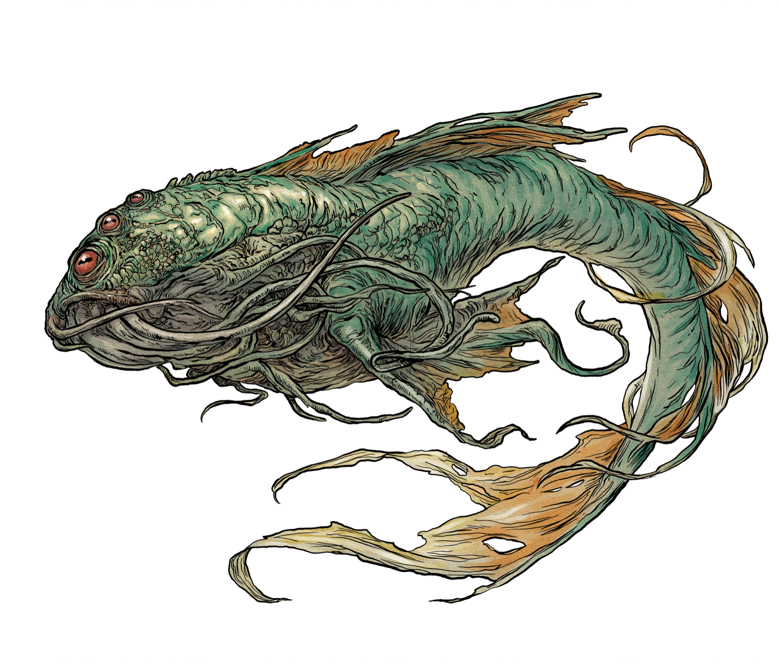 Dweller of the Deep, drawn at Large scale
