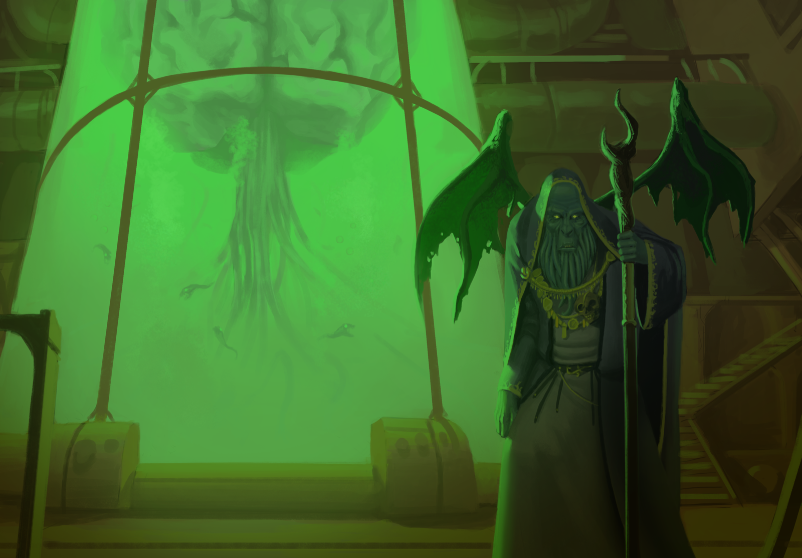 Myr'Khruul Hive Mind, drawn at Huge scale