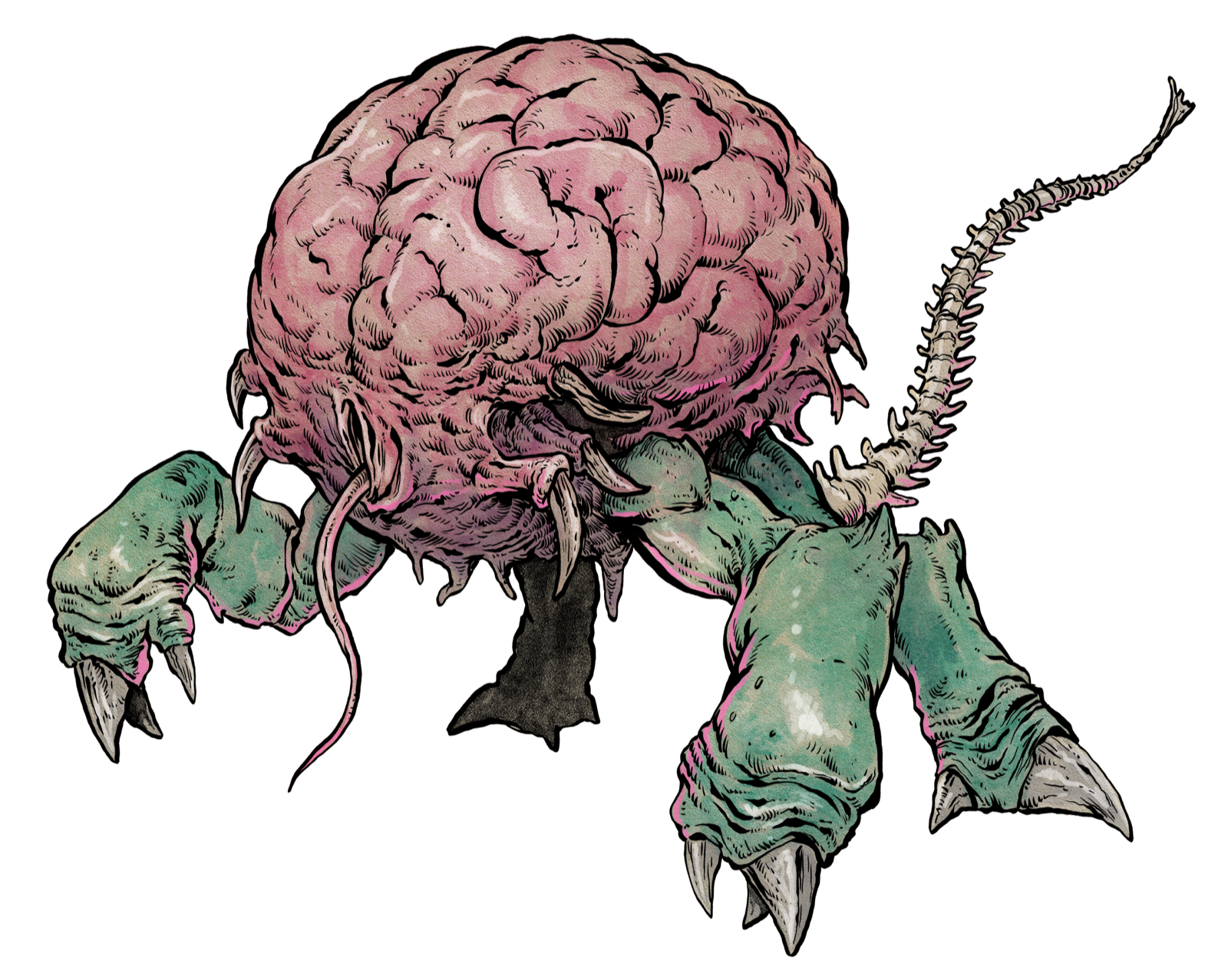 Psionic Parasite, drawn at Tiny scale