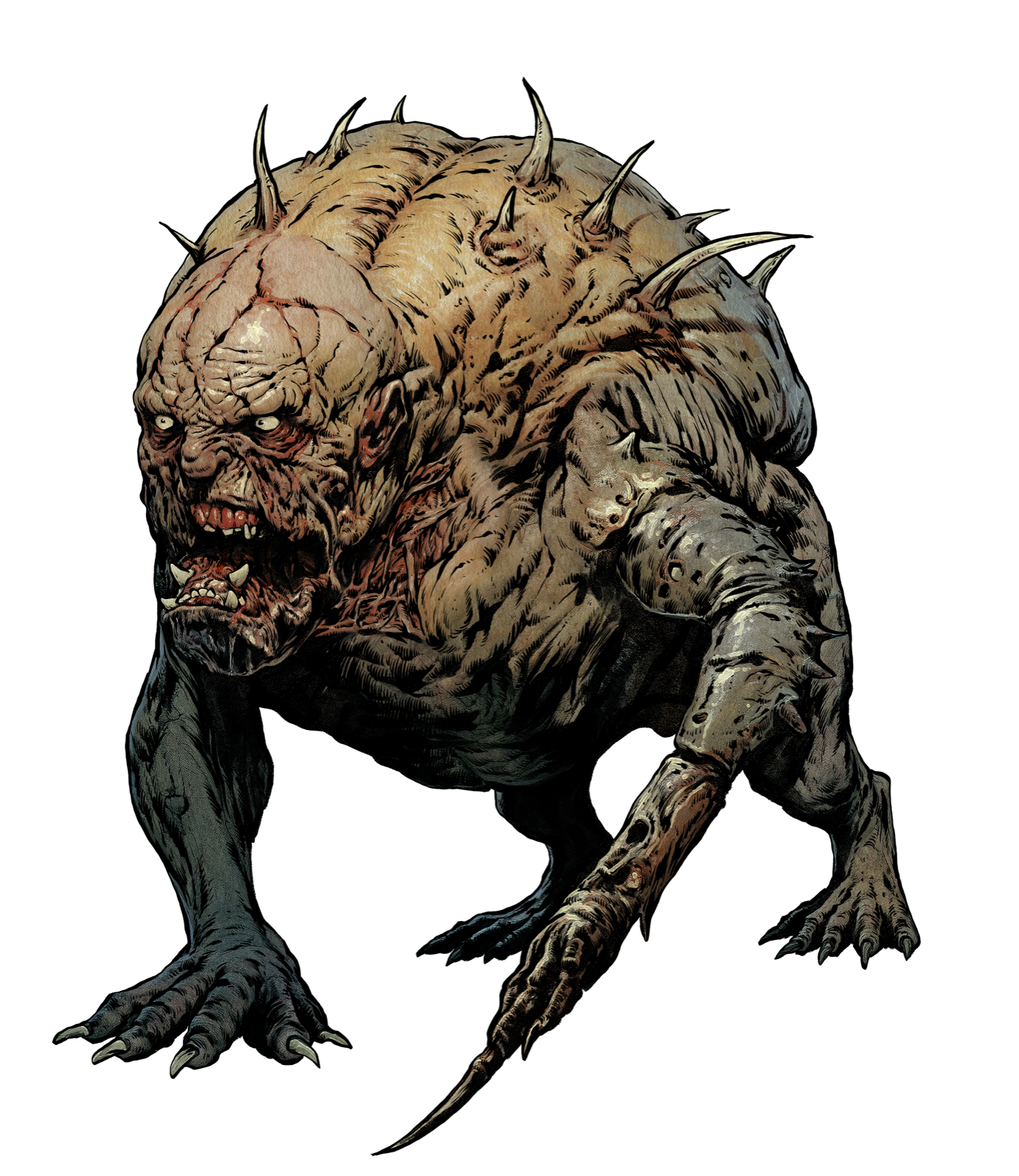 Putrid Khaoshound, drawn at Large scale