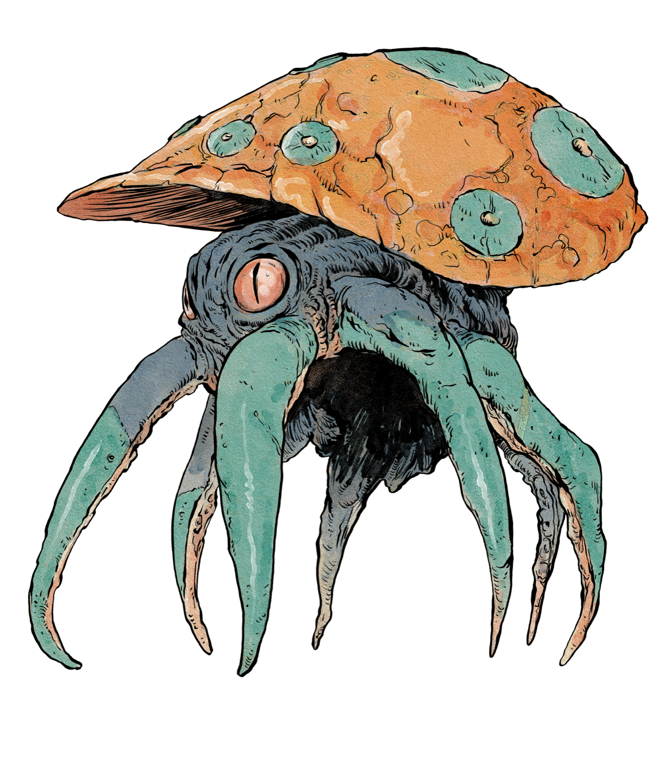 Spore Squid, drawn at Small scale