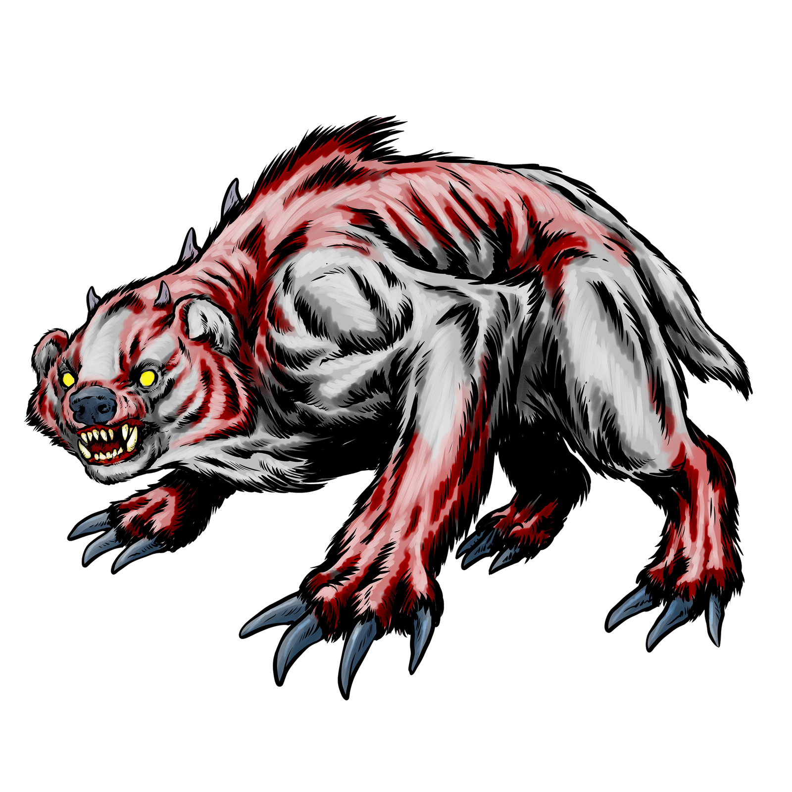 Dire Badger, drawn at Medium scale