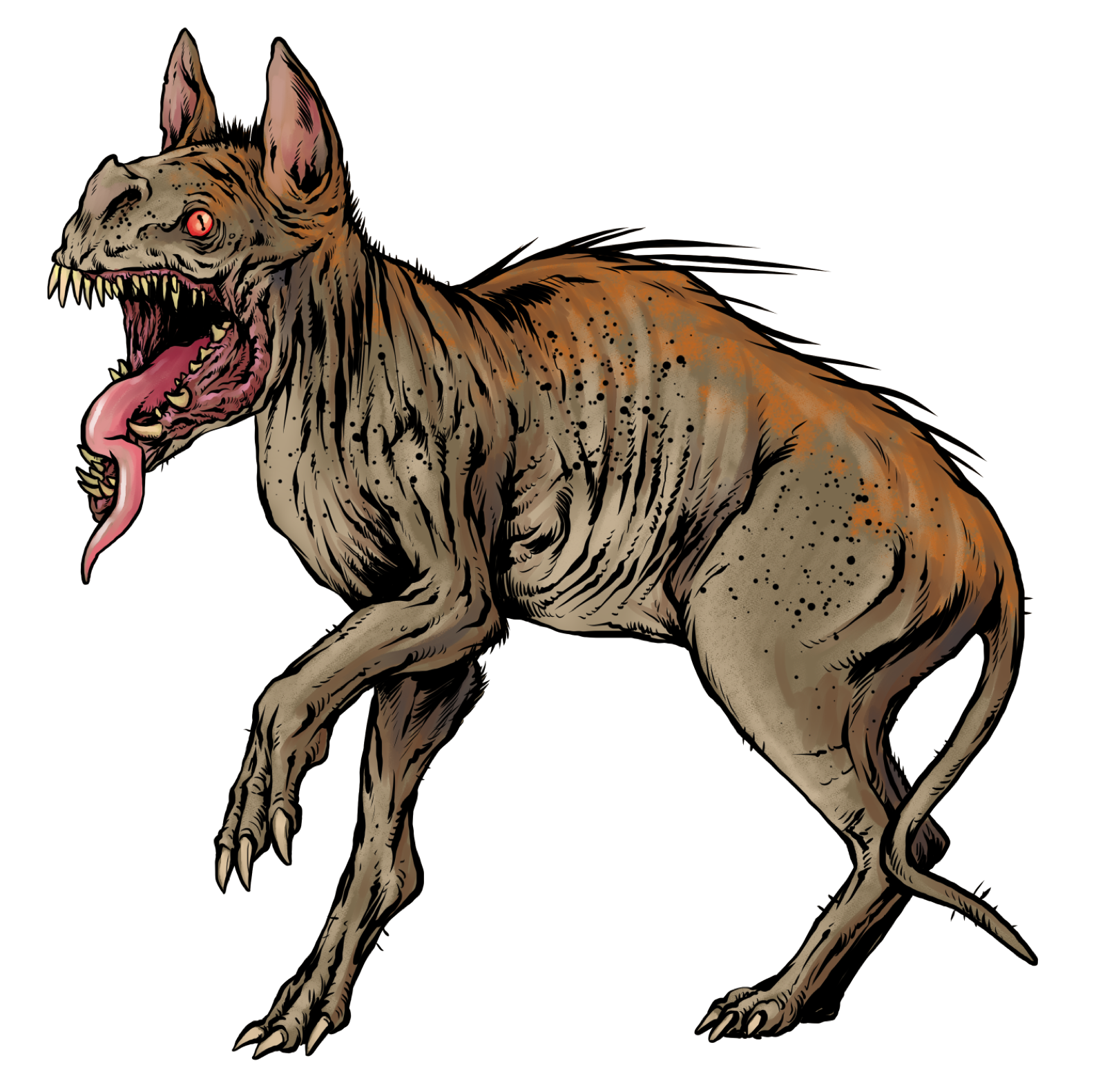 Dire Canine, drawn at Large scale
