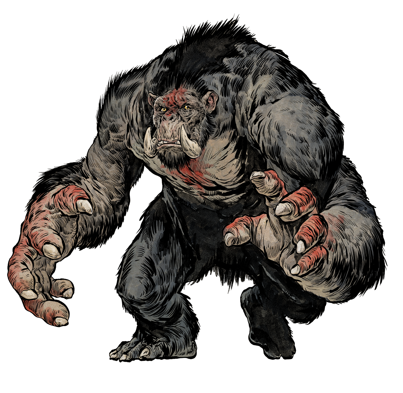 Giant Ape, drawn at Huge scale
