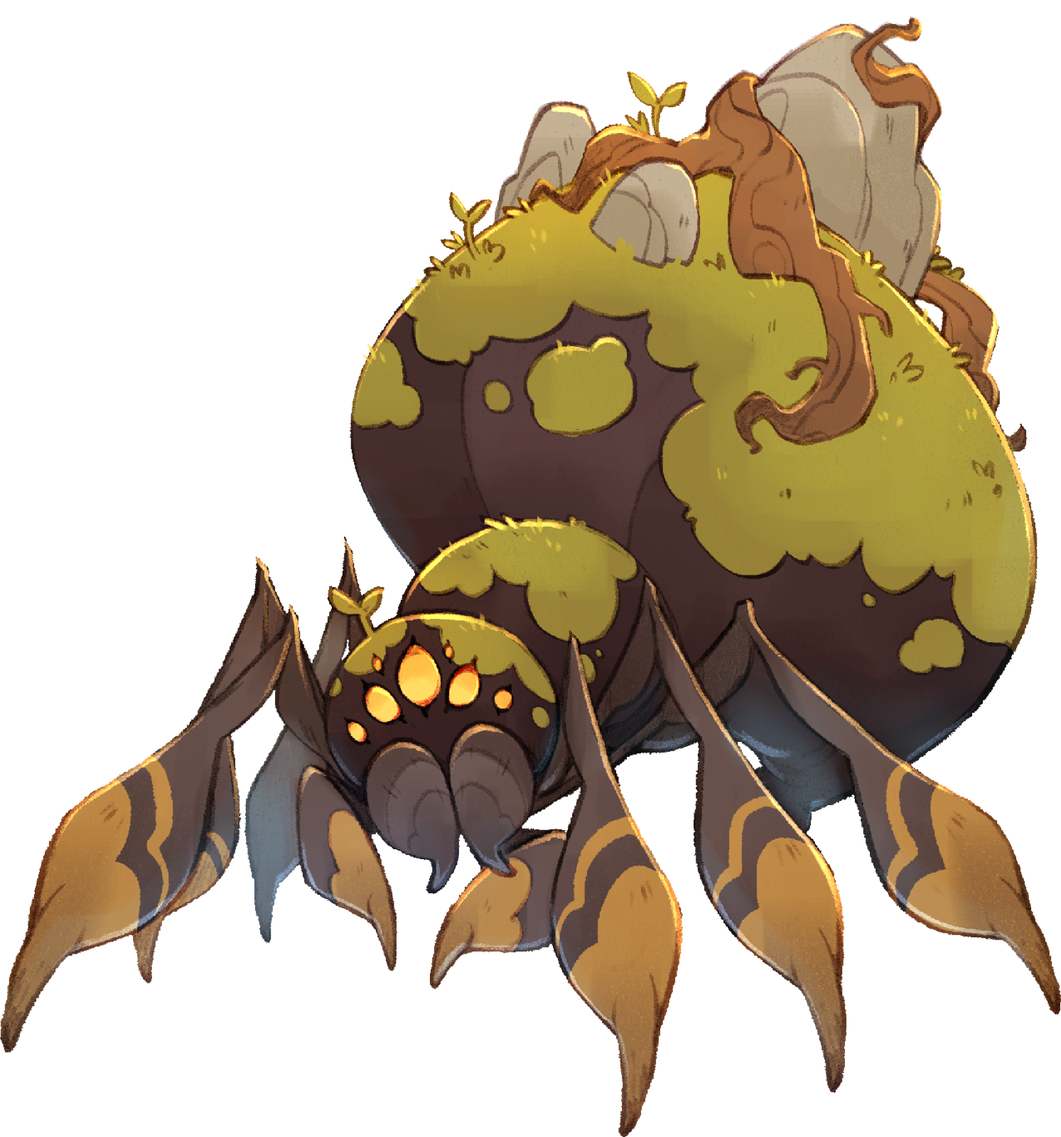 Giant Rock Spider, drawn at Large scale