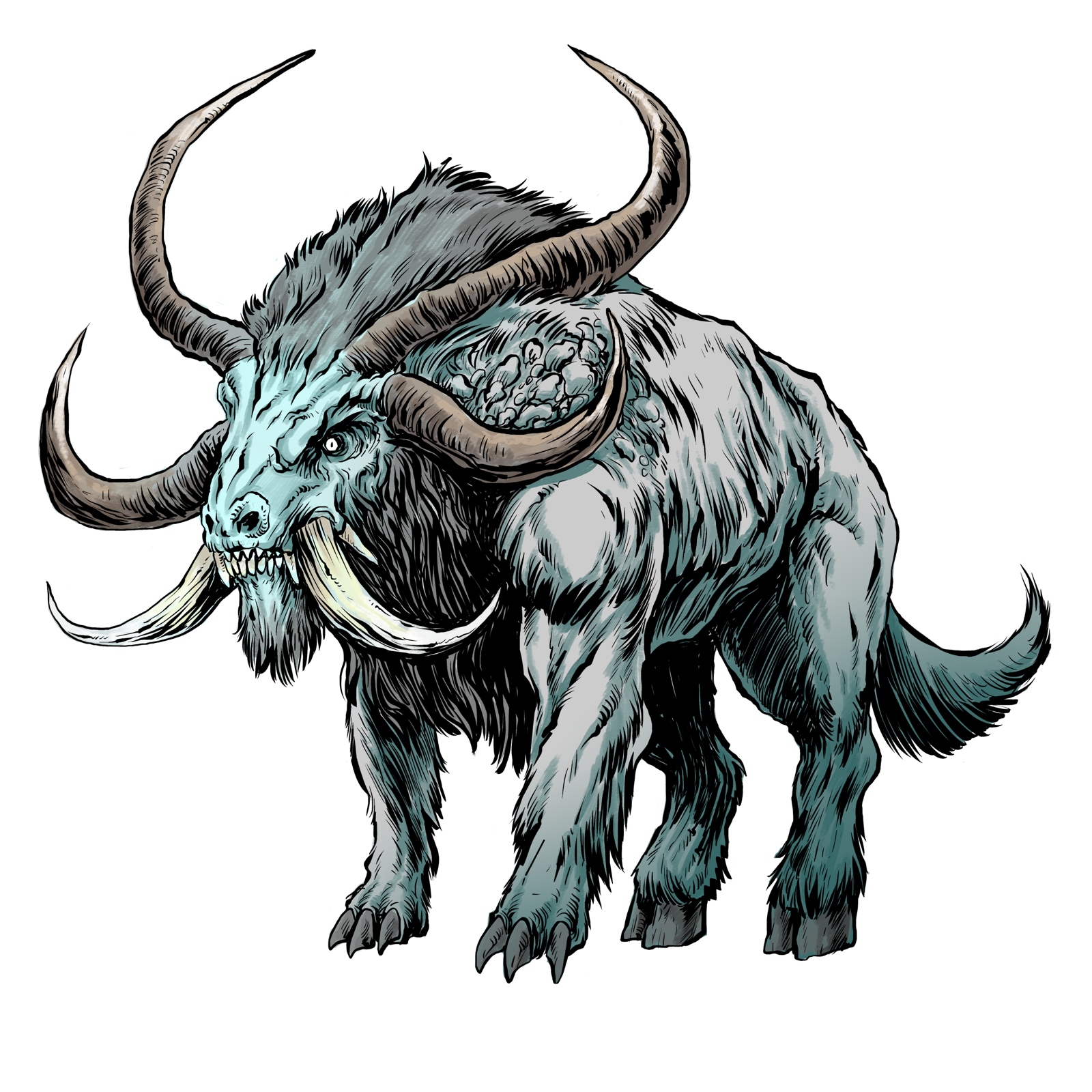 Glacial Yak, drawn at Large scale