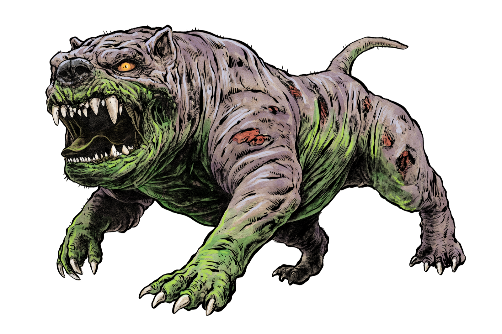 Mutant Hound, drawn at Medium scale
