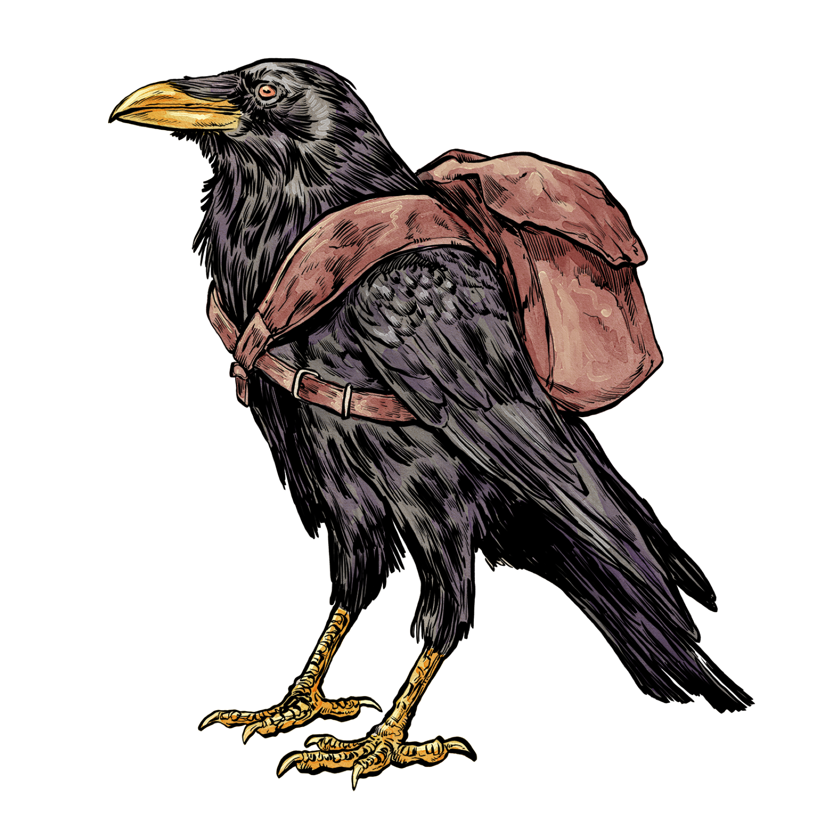 Raven, drawn at Tiny scale