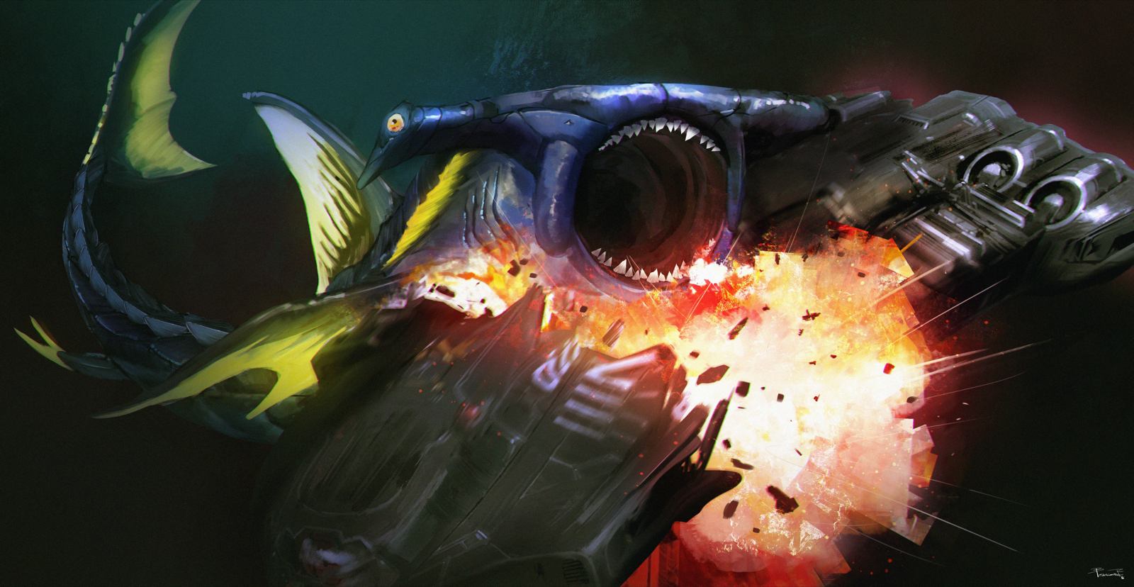 Star Shark, drawn at Huge scale