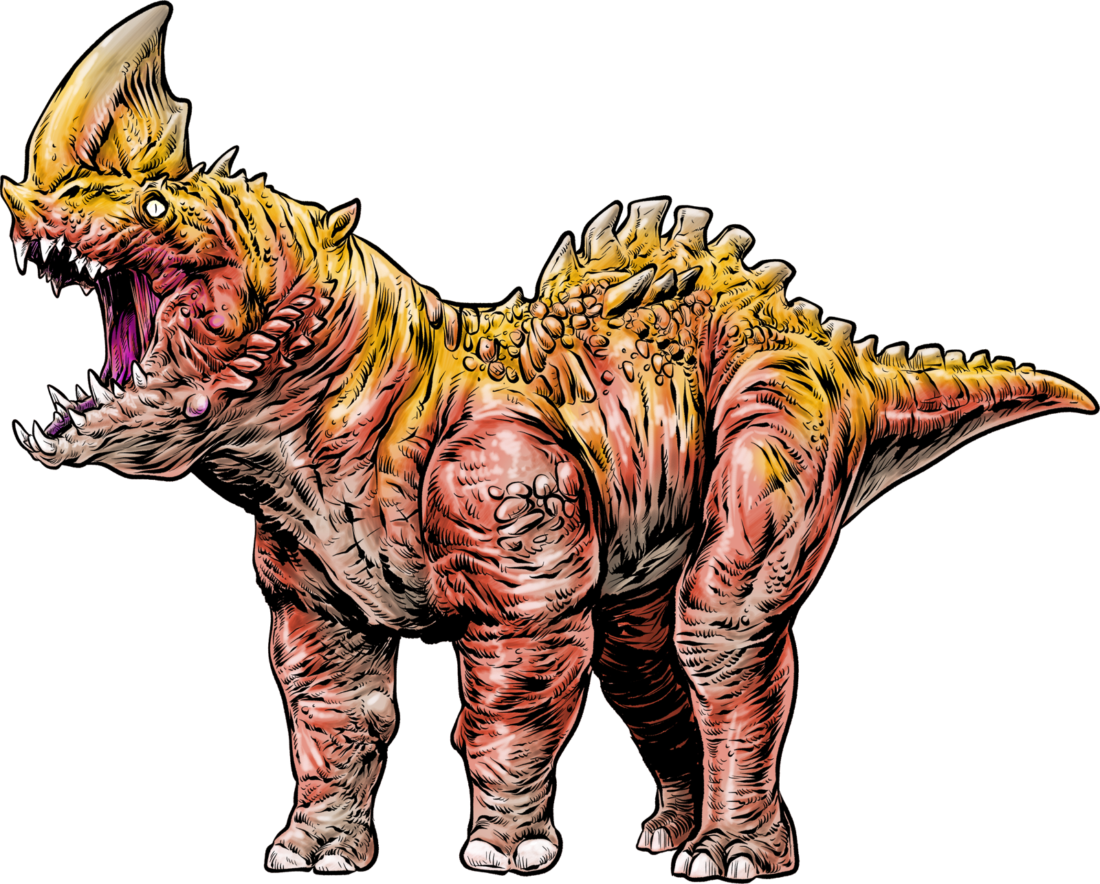Stonehorn, drawn at Large scale