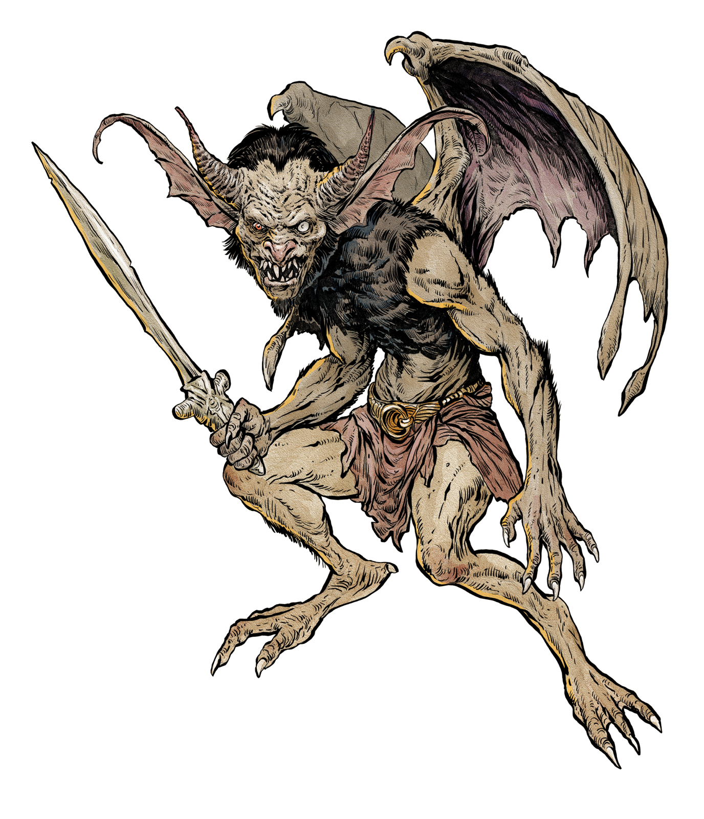 Fallen Mythar, drawn at Large scale