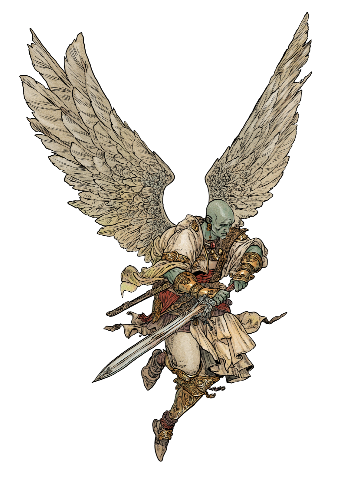 Helionic Seraphim, drawn at Gargantuan scale