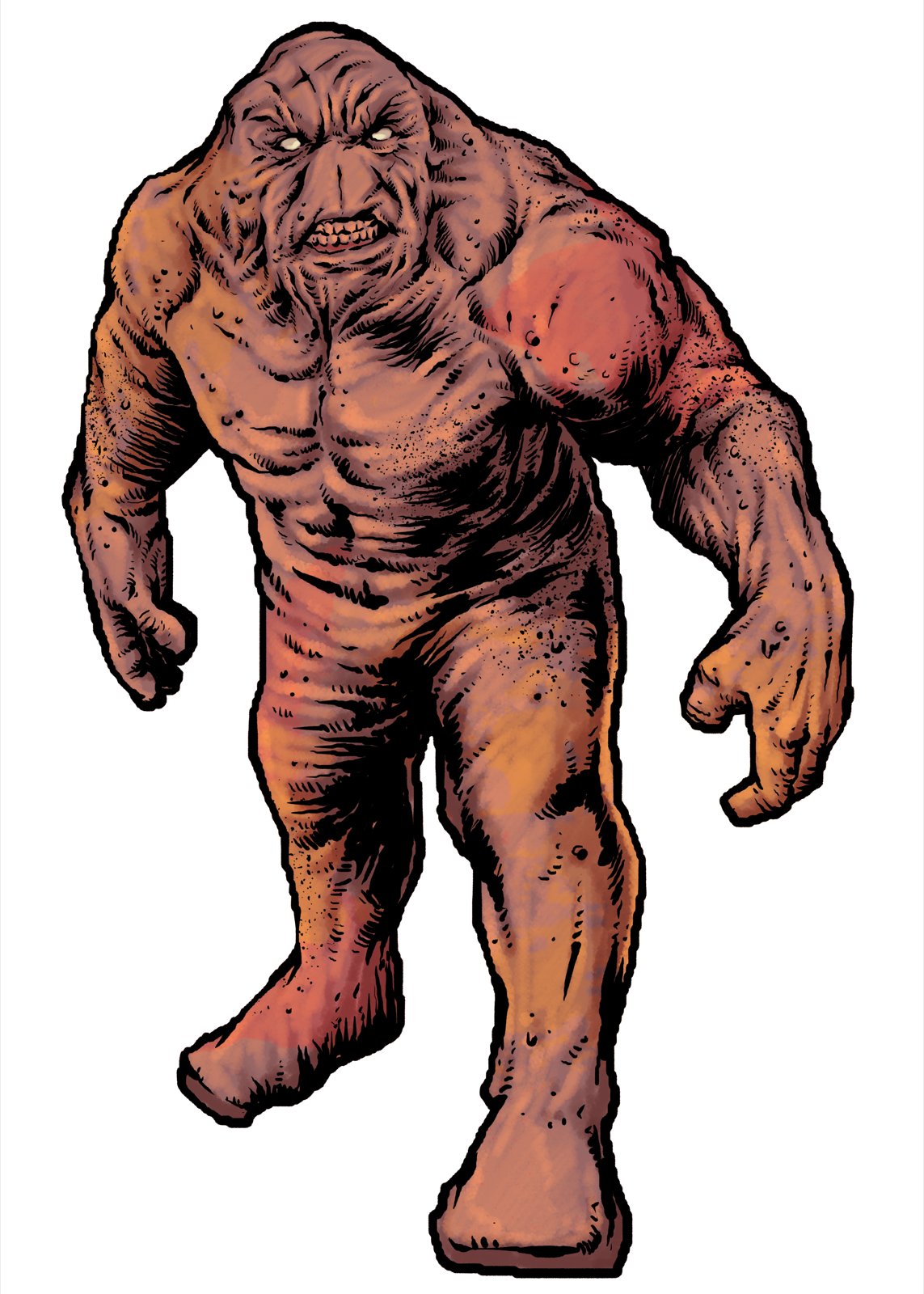 Clay Golem, drawn at Large scale
