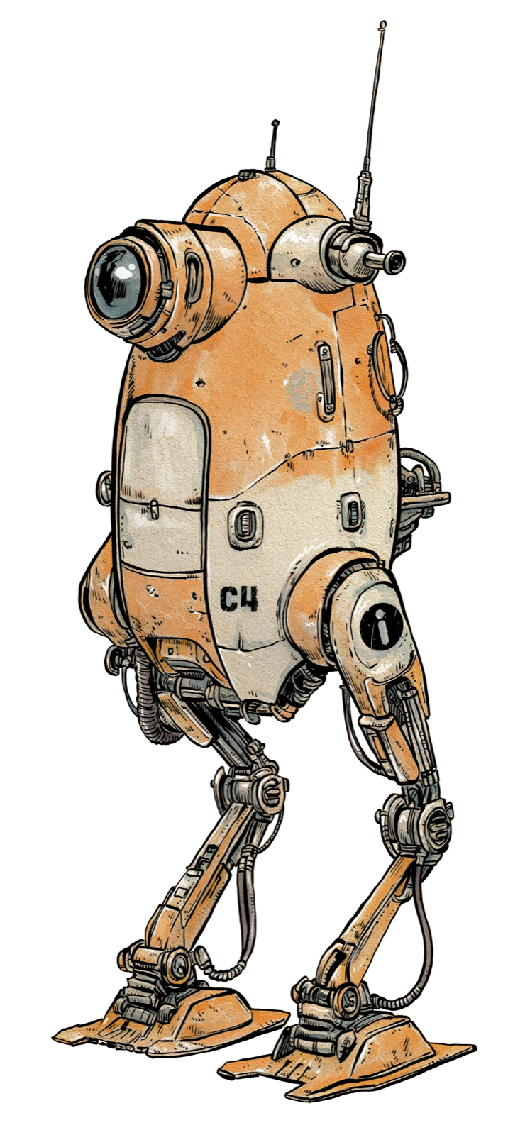 Echelon Corporation Drone, drawn at Small scale