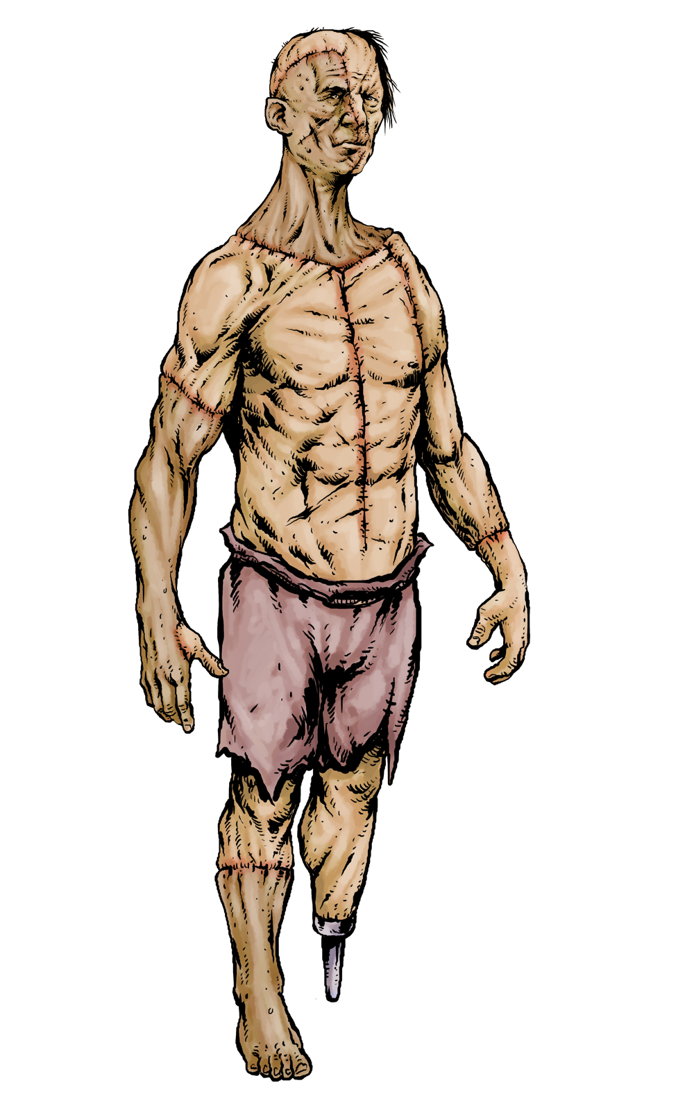 Flesh Golem, drawn at Medium scale