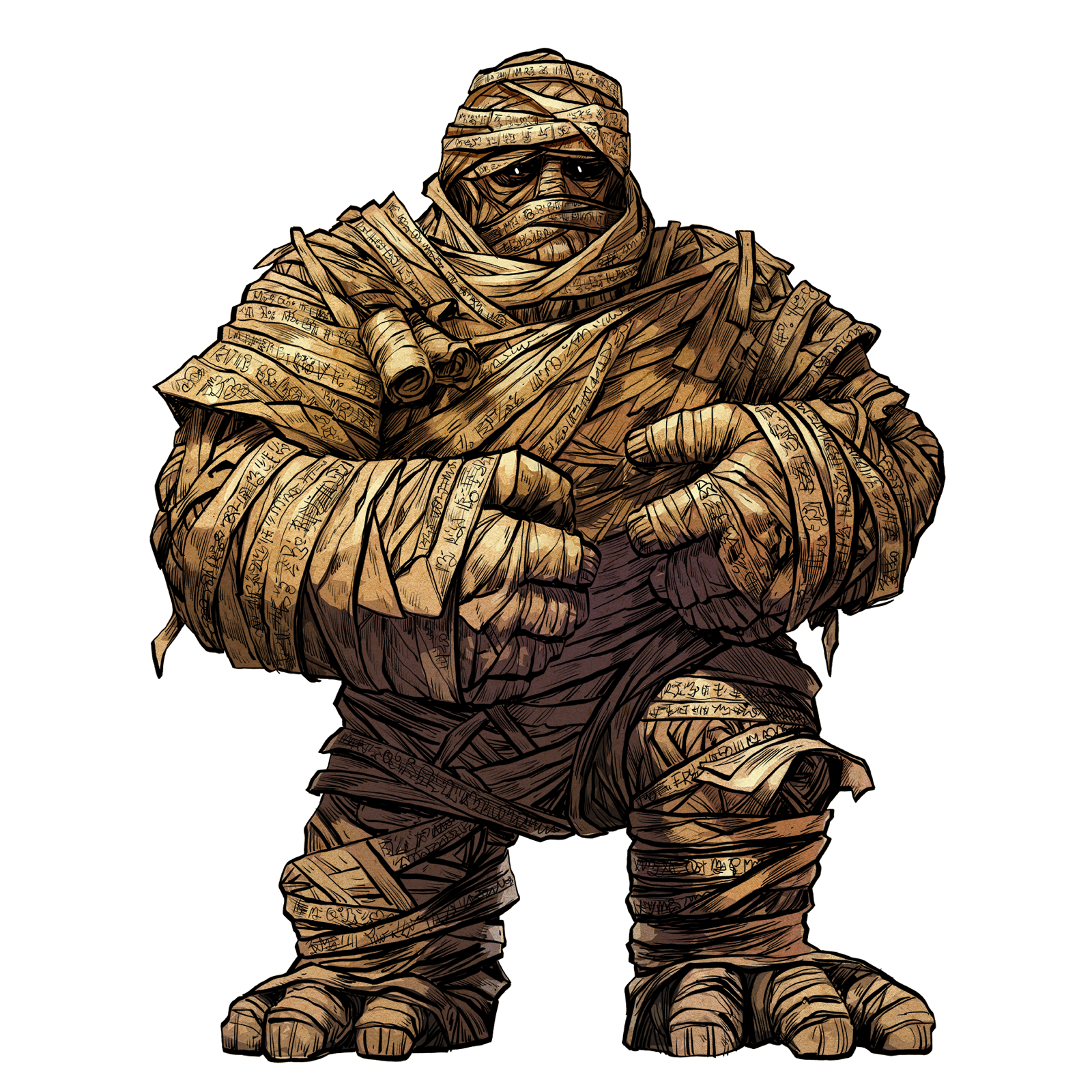 Scroll Golem, drawn at Medium scale