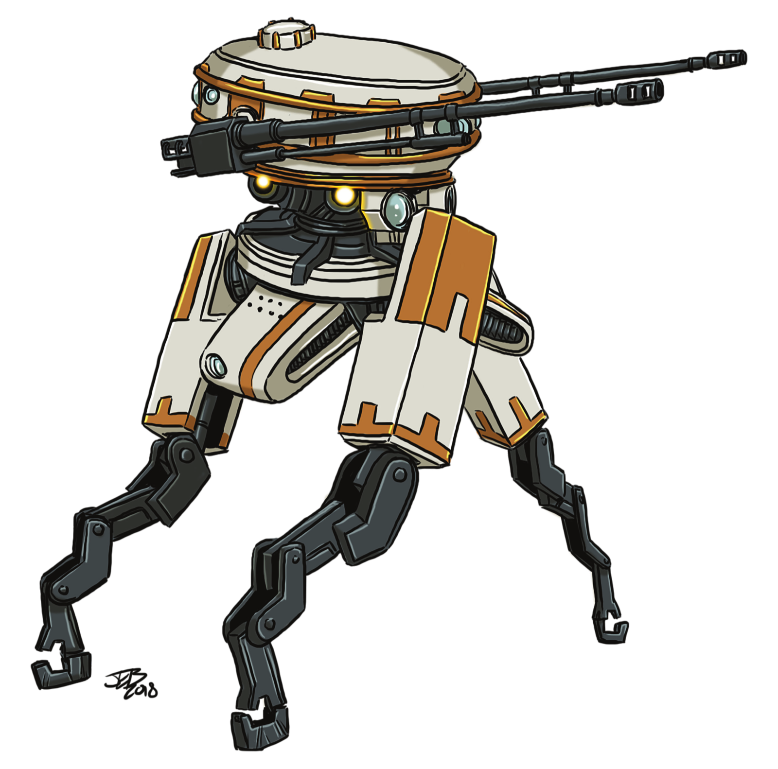 Sentry Drone, drawn at Small scale