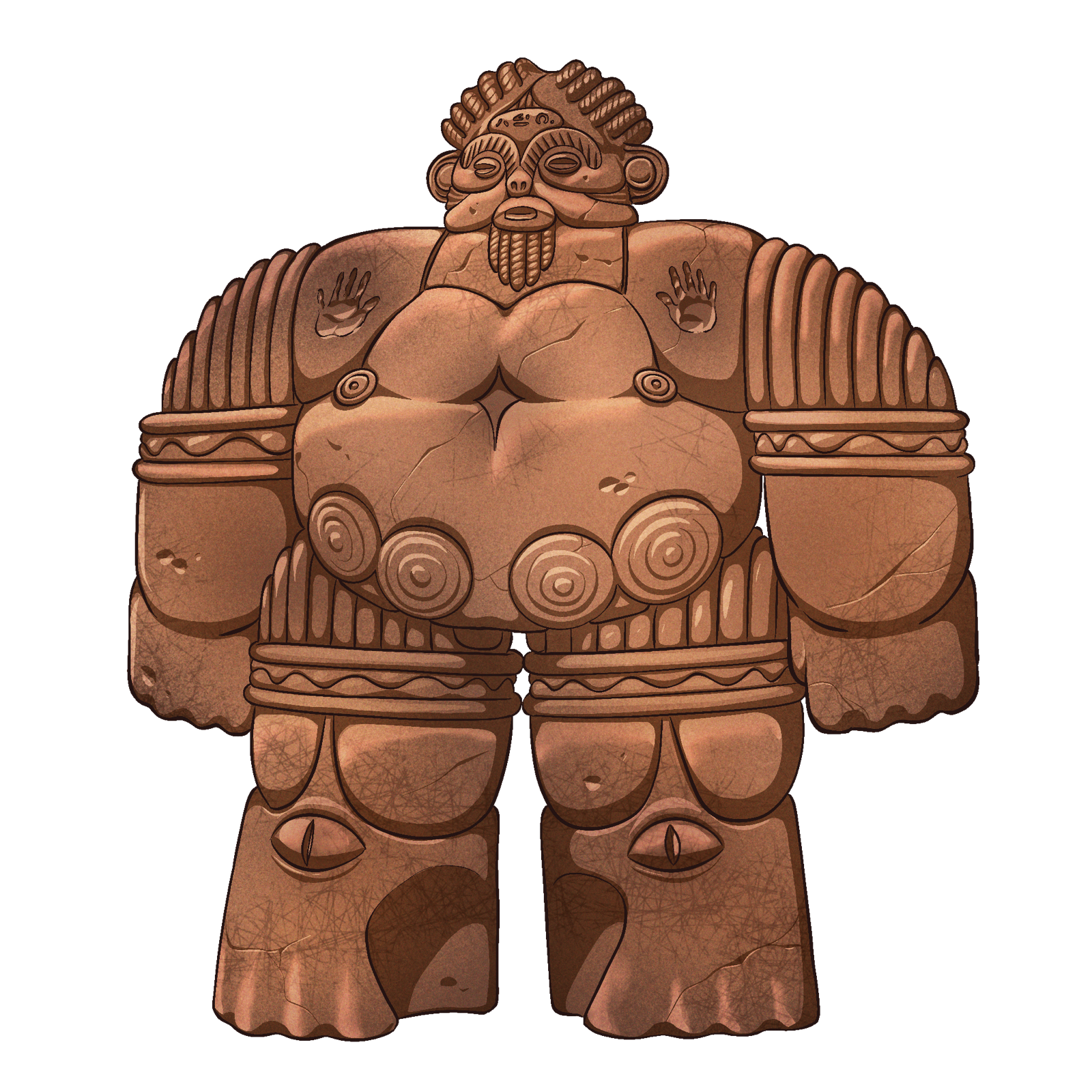 Stone Golem, drawn at Large scale