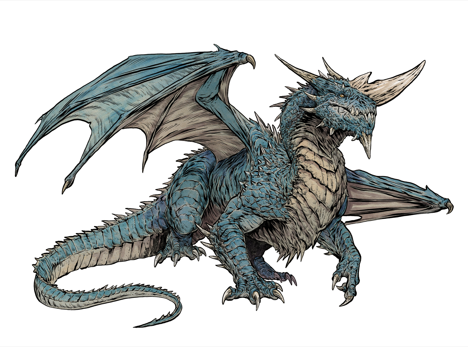Adult Gem Dragon, drawn at Giant scale