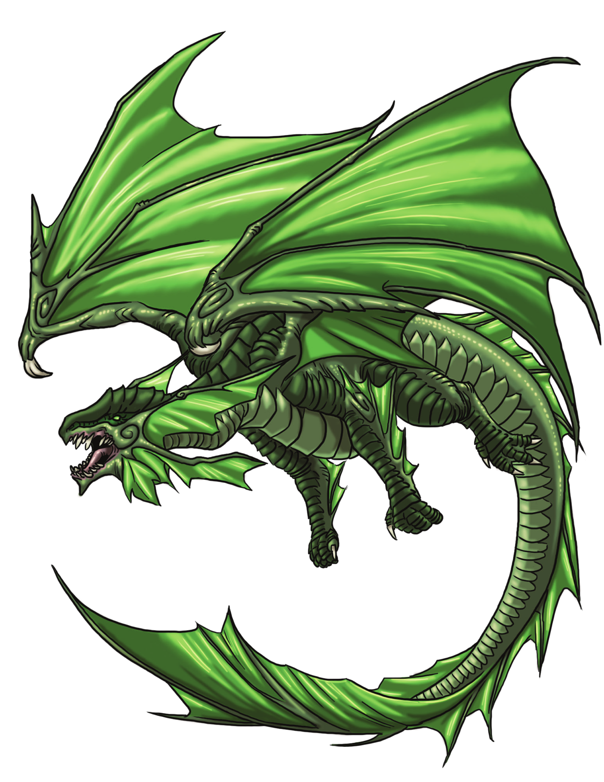 Adult Green Dragon, drawn at Giant scale