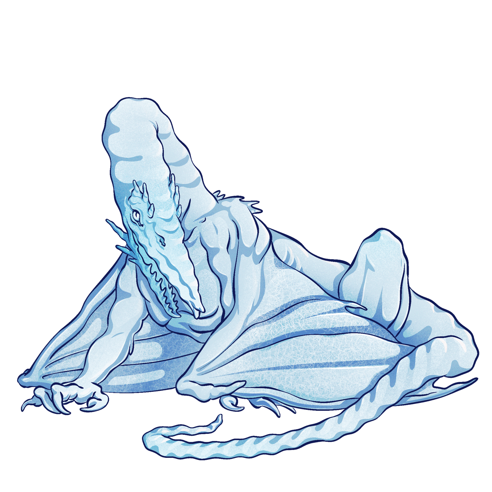 Adult Mist Dragon, drawn at Giant scale