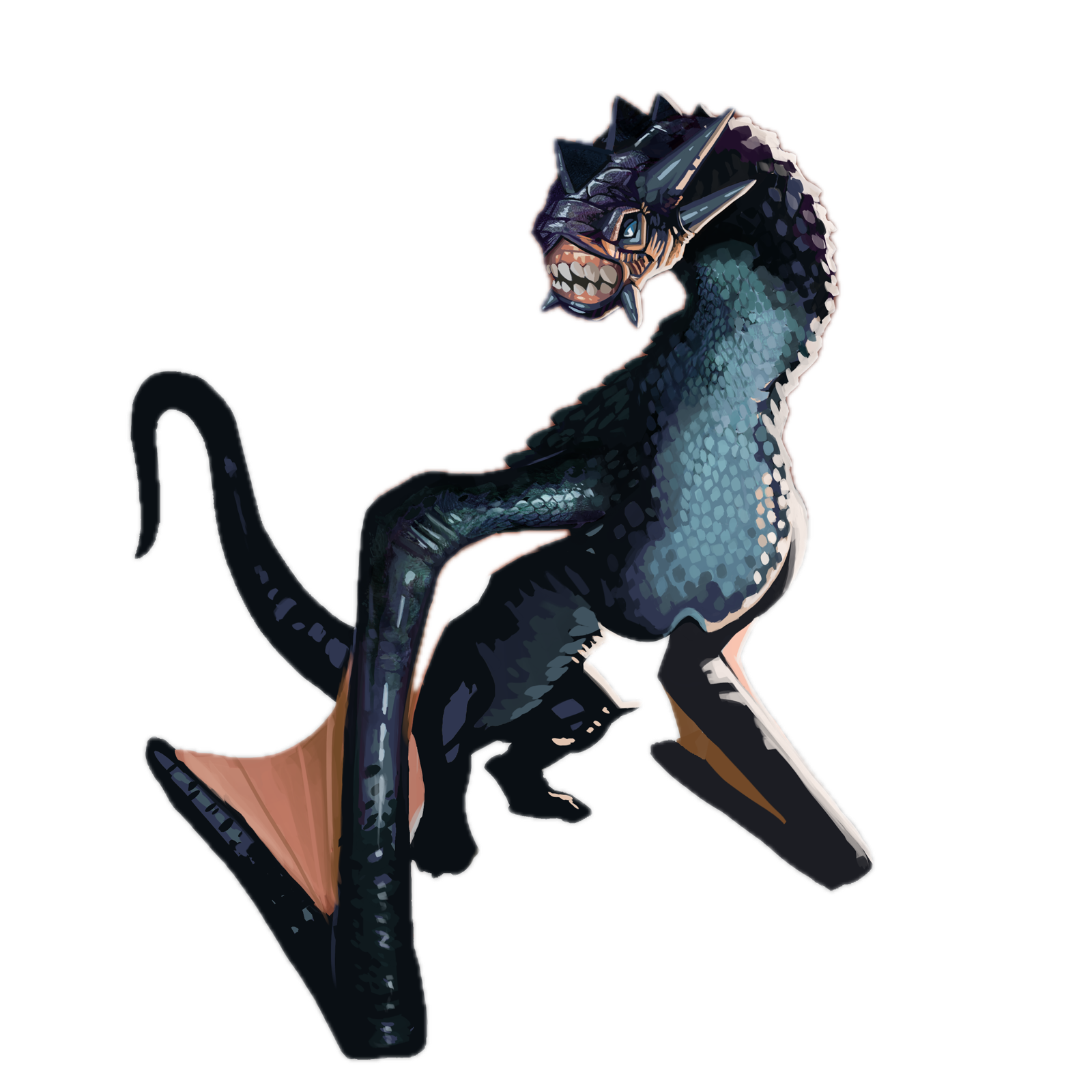 Adult Onyx Dragon, drawn at Giant scale