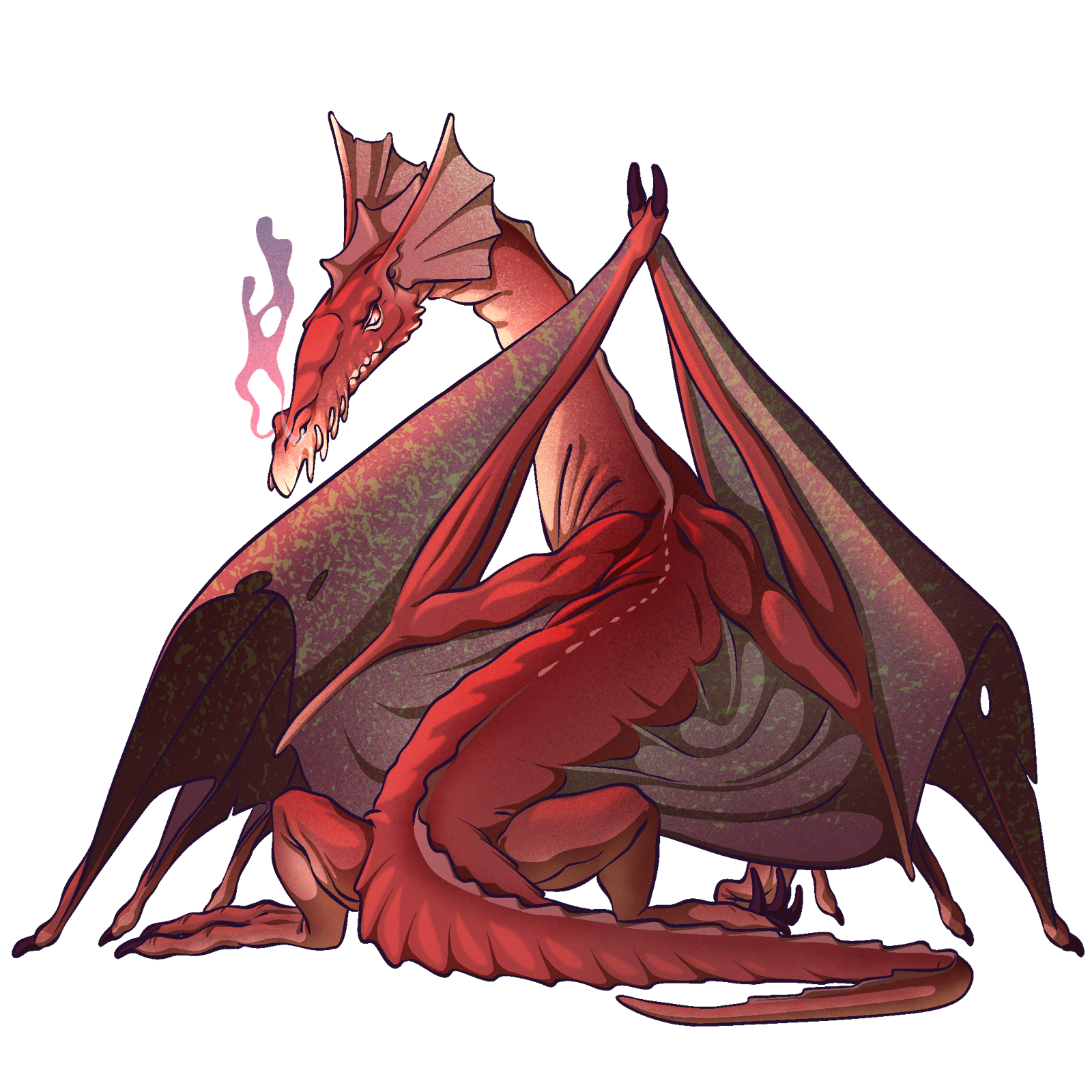 Adult Red Dragon, drawn at Giant scale