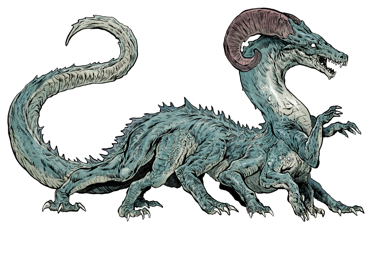 Arcwyrm, drawn at Giant scale