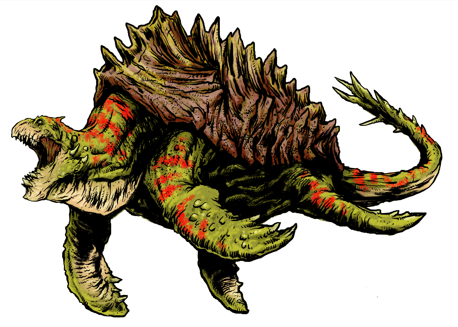 Dragon Turtle, drawn at Colossal scale