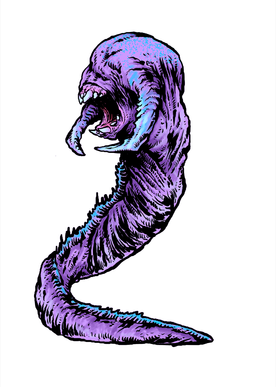 Ice Wyrm Spawn, drawn at Large scale