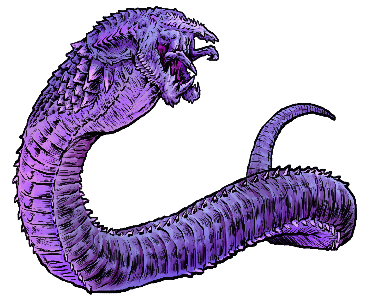 Ice Wyrm, drawn at Giant scale