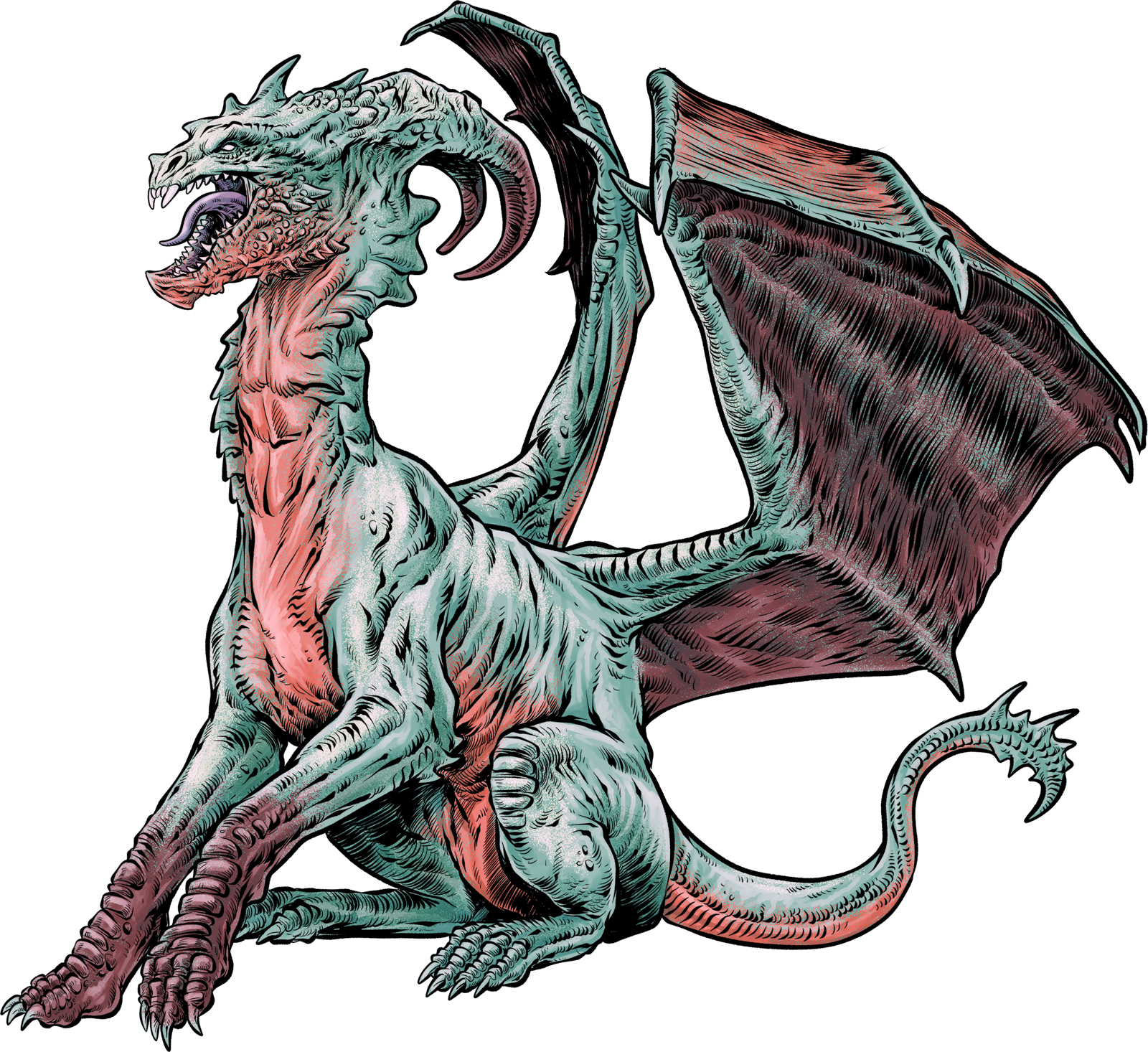 Vaelrix Sky-Drake, drawn at Large scale