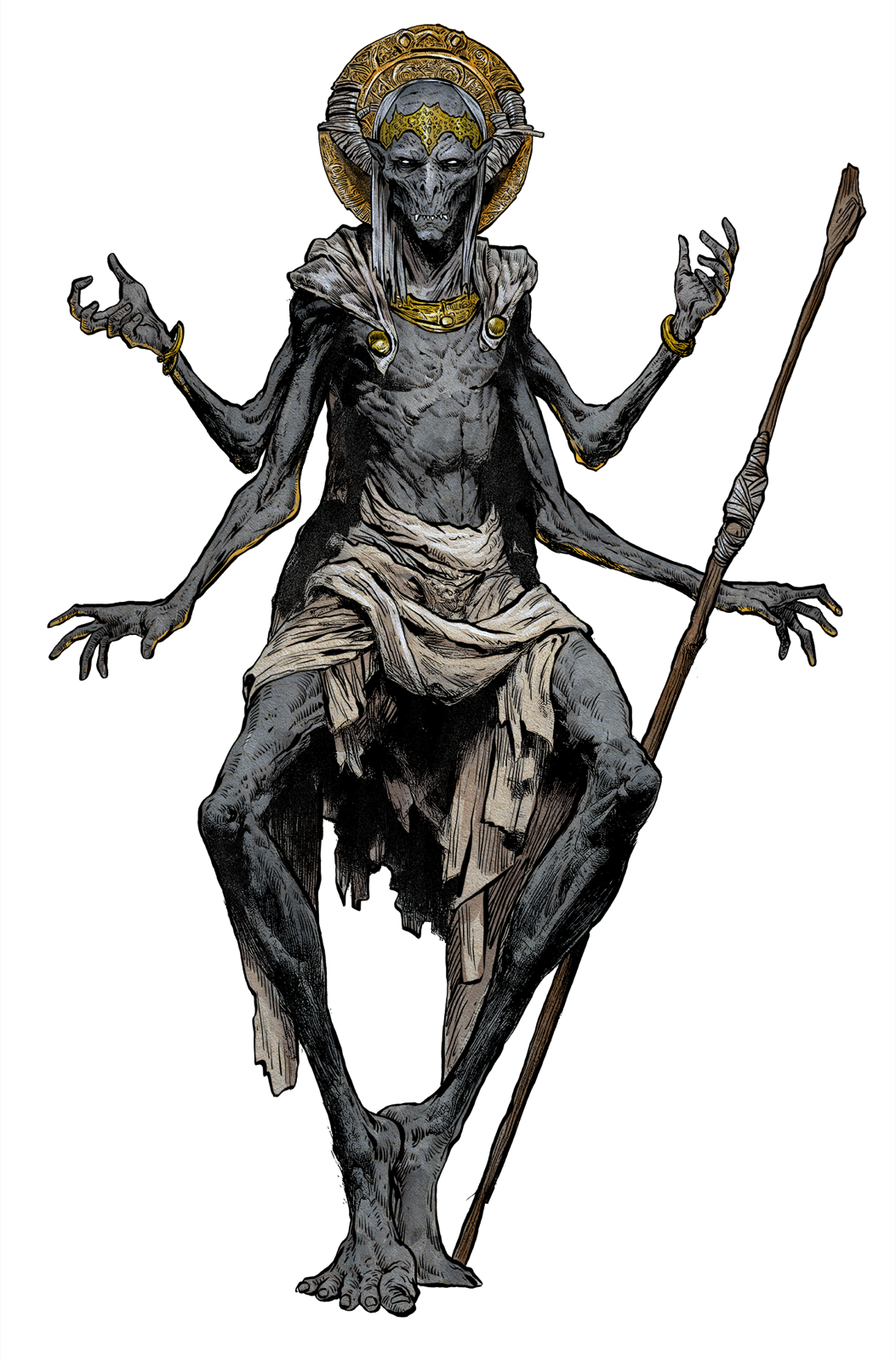 Djinn, drawn at Large scale