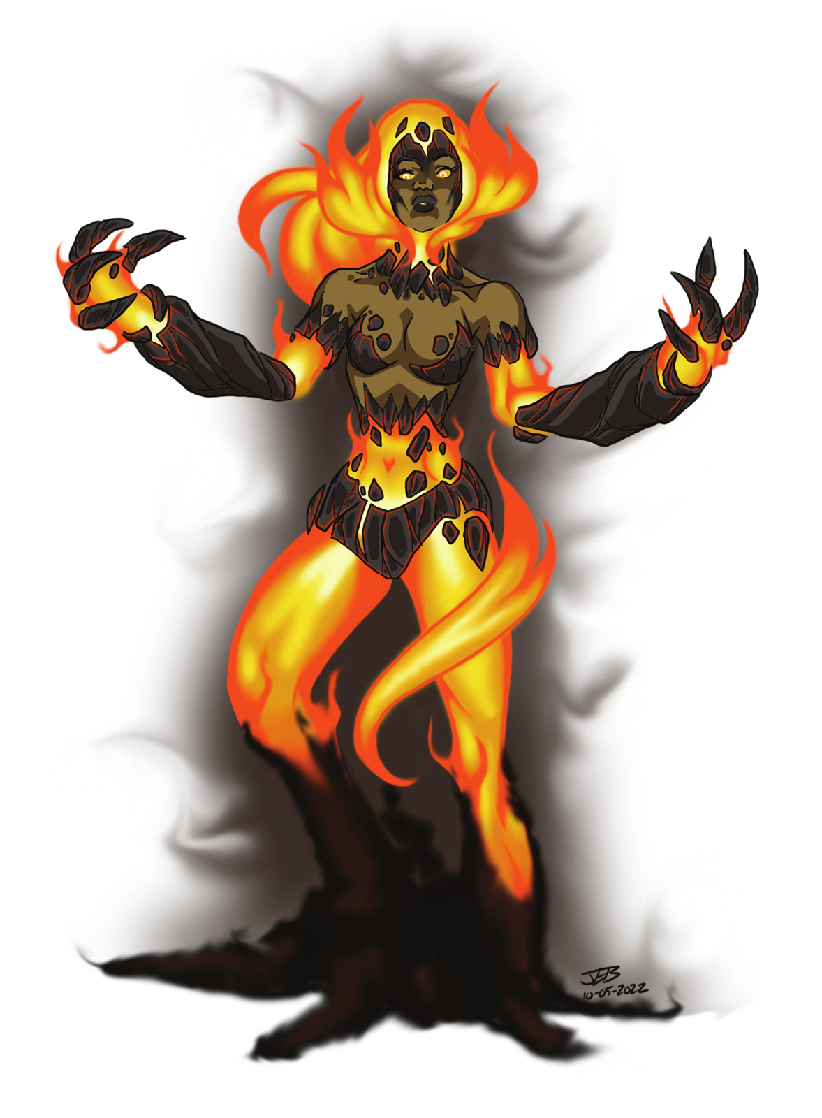 Elder Ifrit, drawn at Huge scale