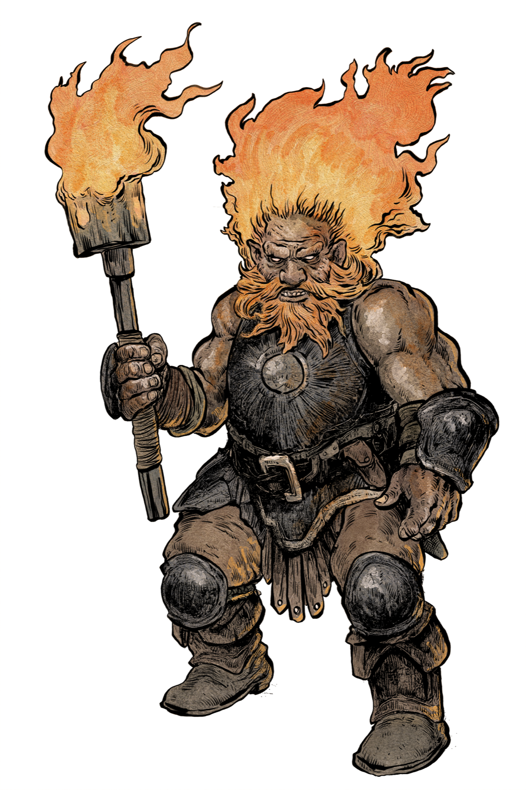 Ember Dwarf, drawn at Medium scale