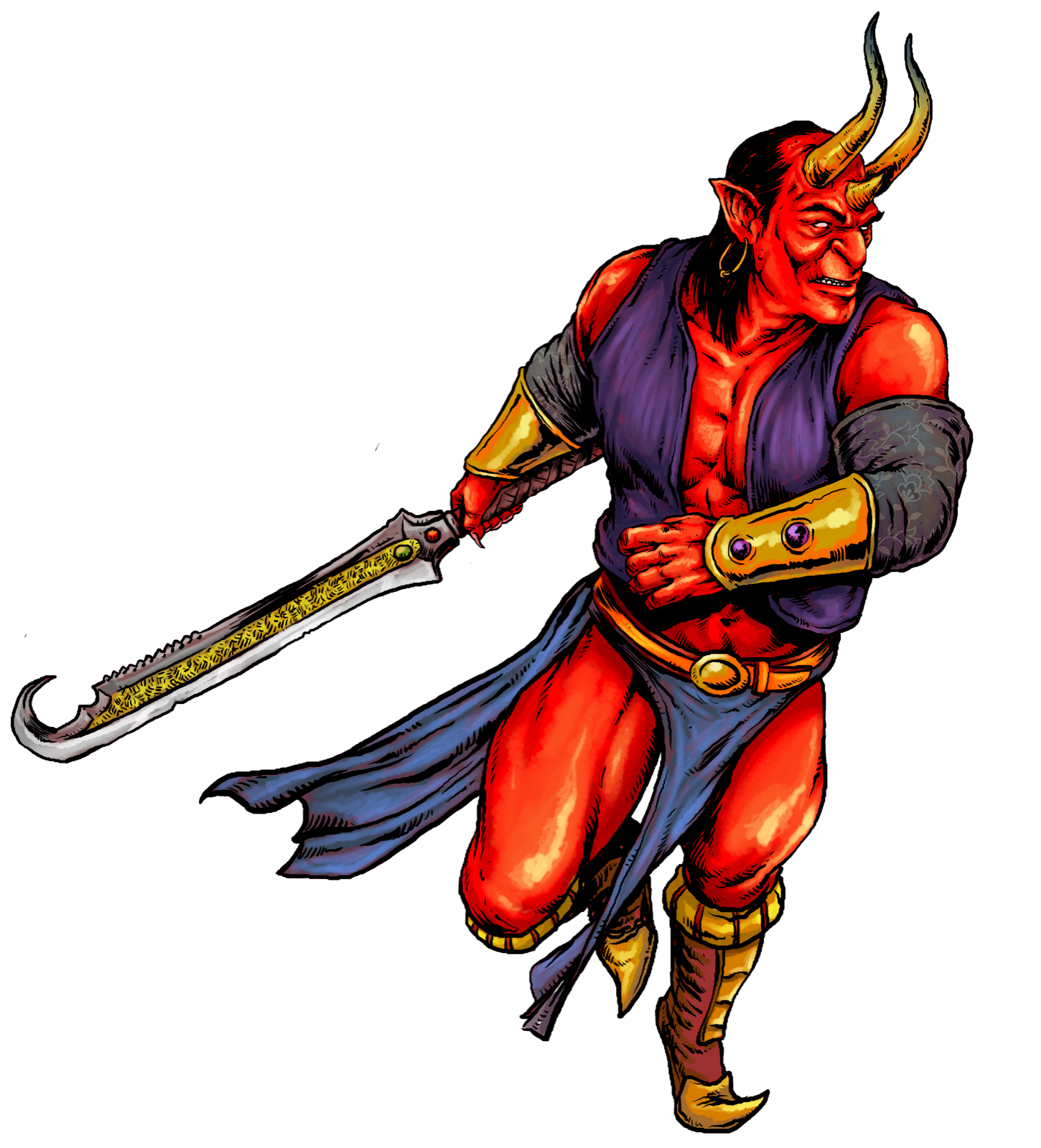 Ifrit Swordsman, drawn at Medium scale