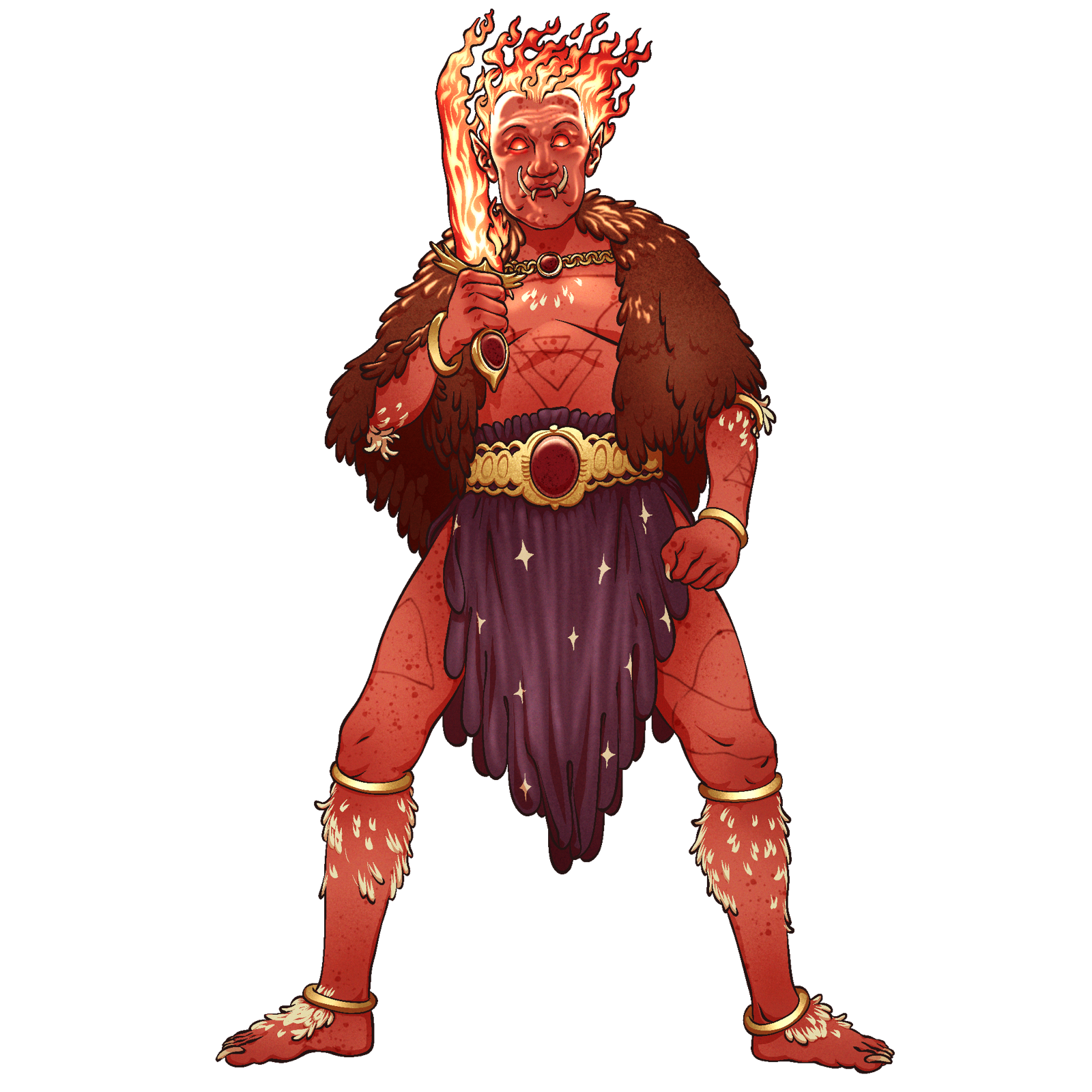 Ifrit, drawn at Large scale