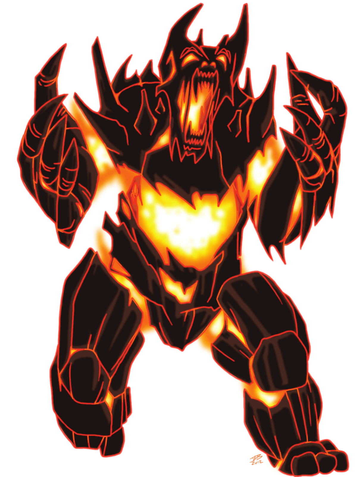 Magma Elemental, drawn at Large scale