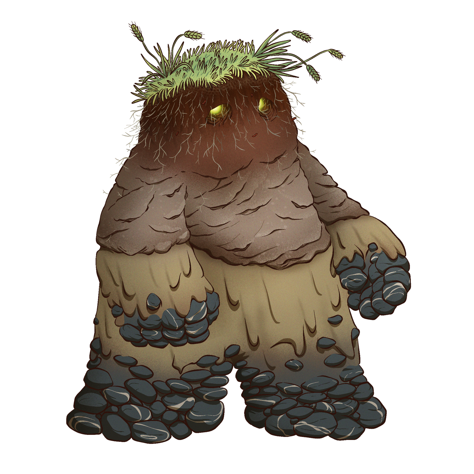 Minor Earth Elemental, drawn at Small scale