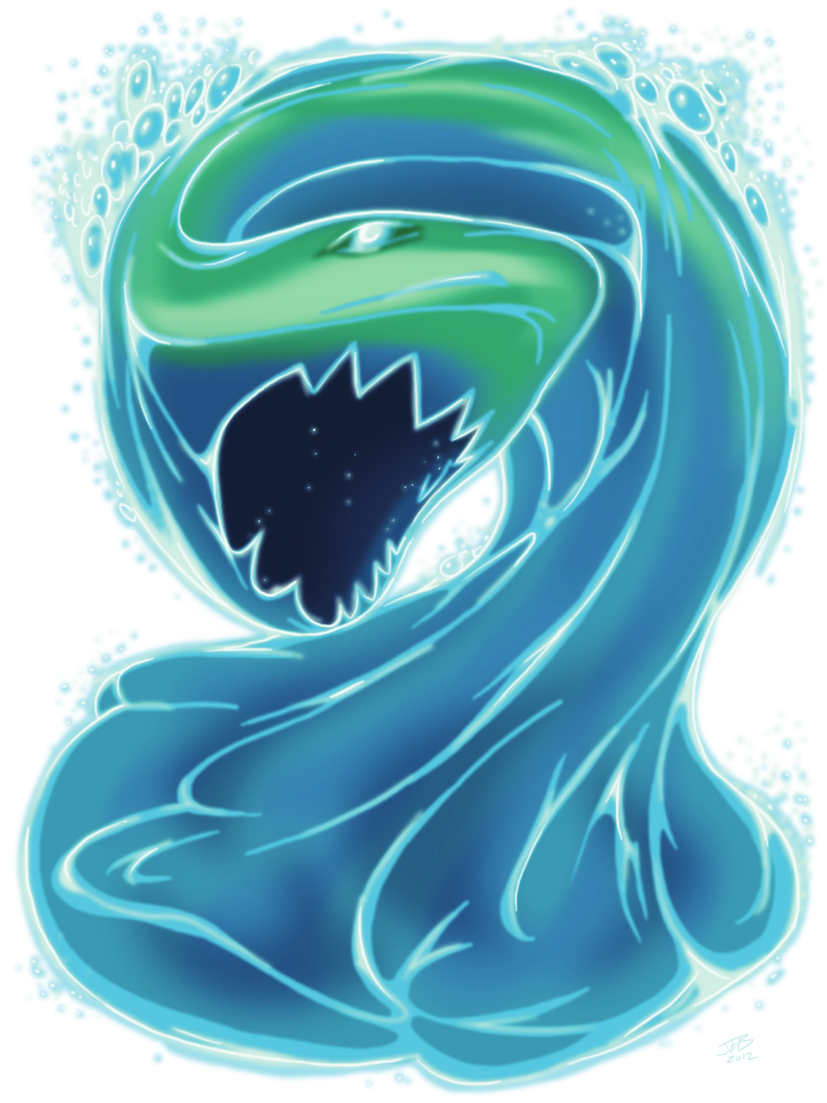 Minor Water Elemental, drawn at Small scale
