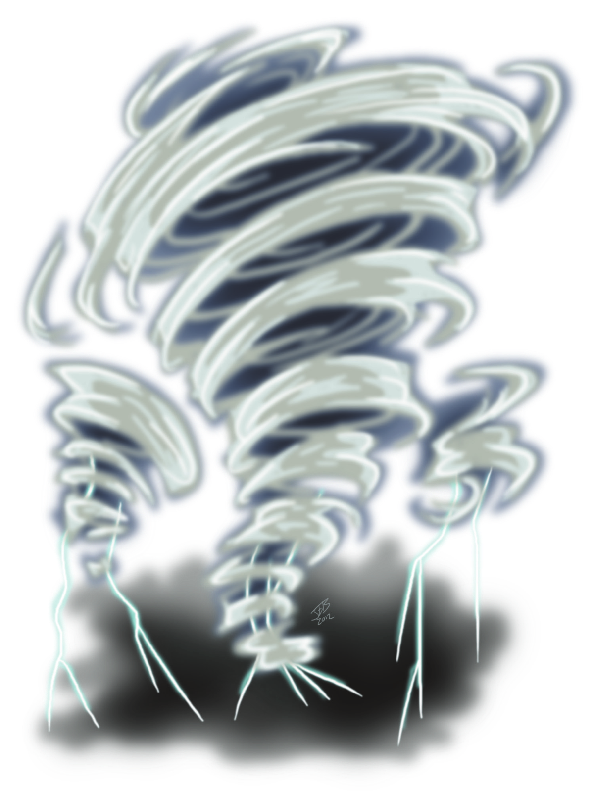 Storm Elemental, drawn at Large scale