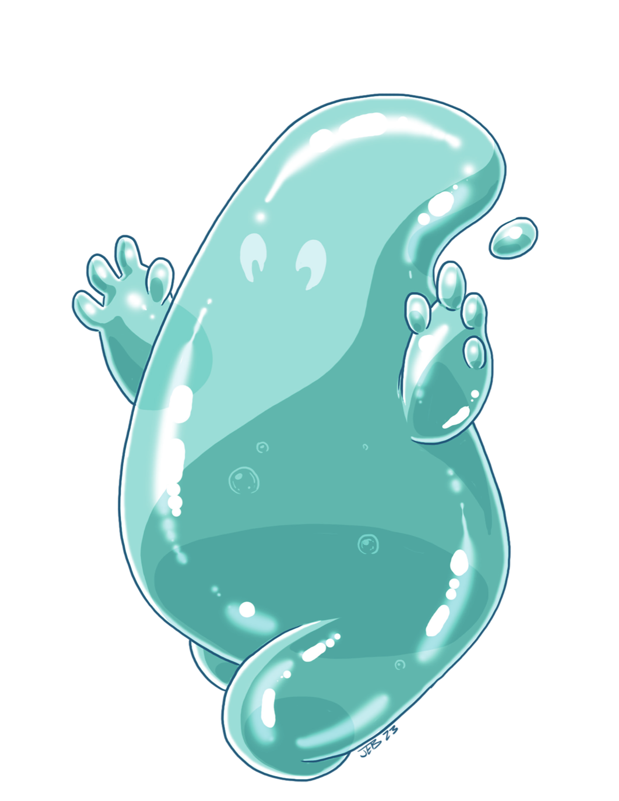 Water Sprite, drawn at Small scale