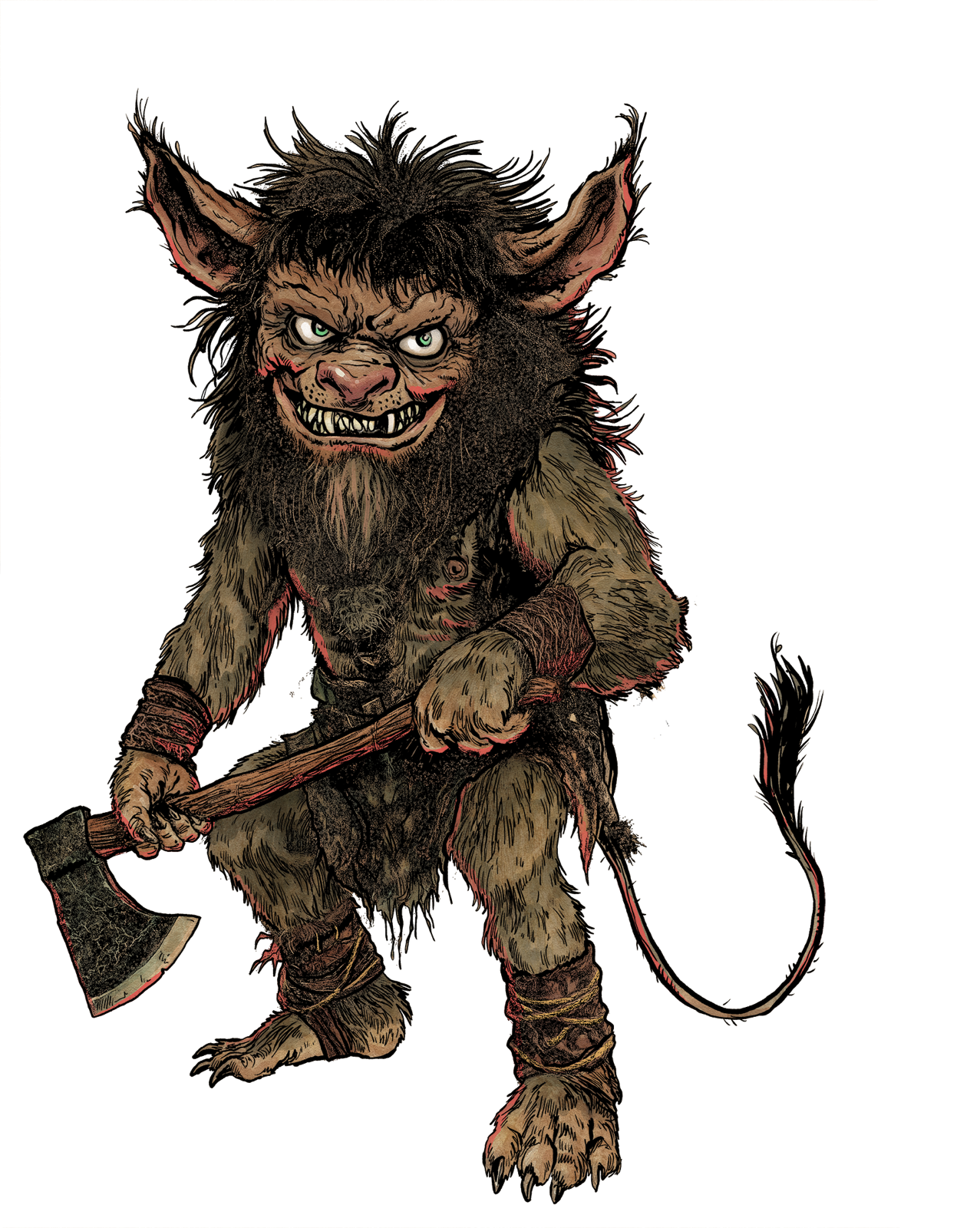 Kallikantzaros, drawn at Small scale
