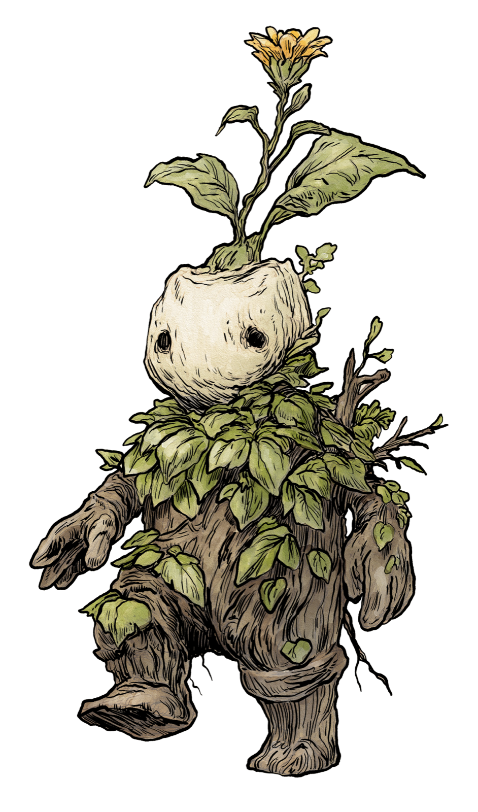 Kodama, drawn at Tiny scale