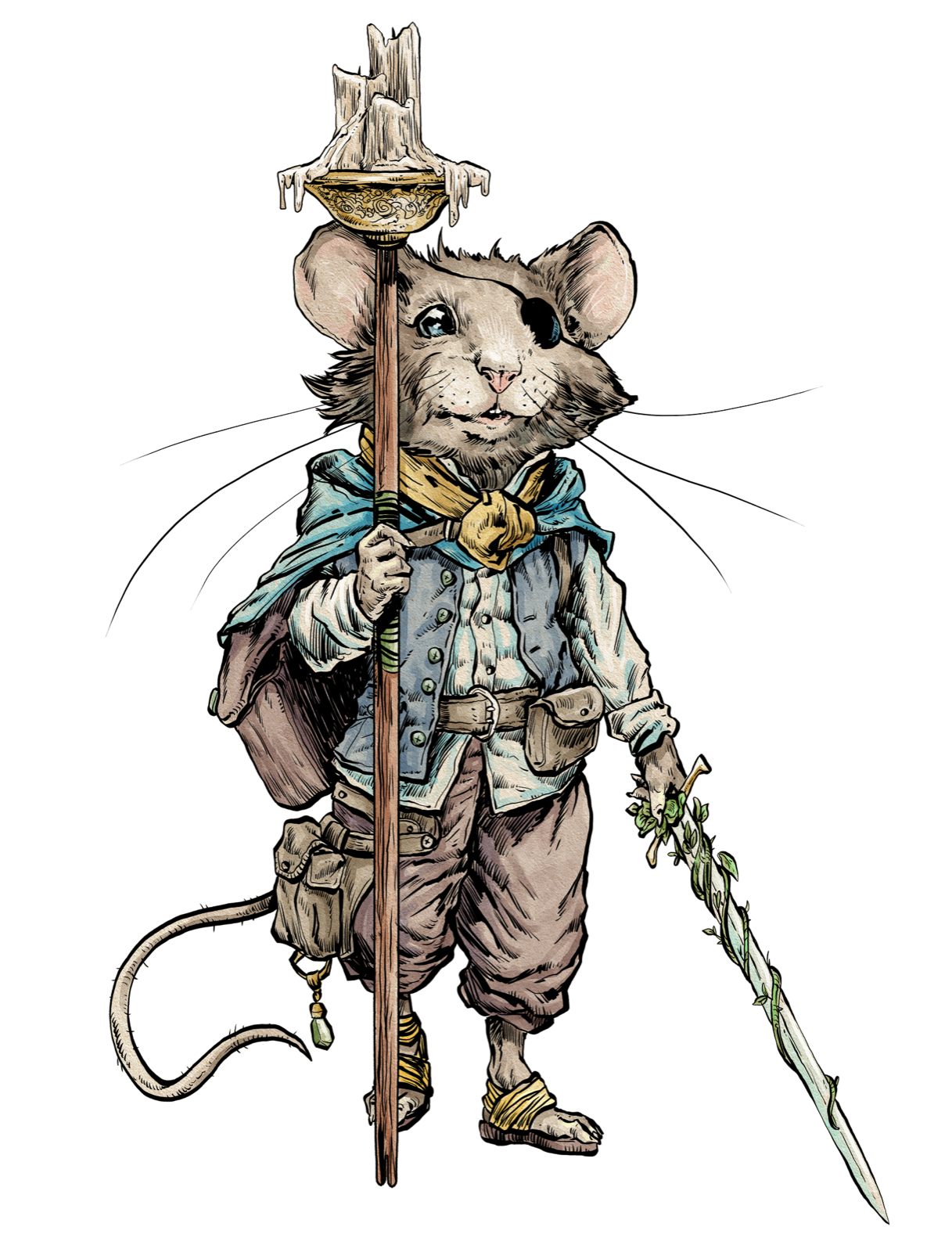 Mouseling Hero, drawn at Small scale