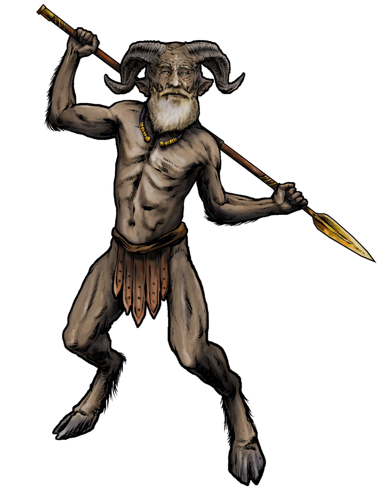 Satyr, drawn at Medium scale