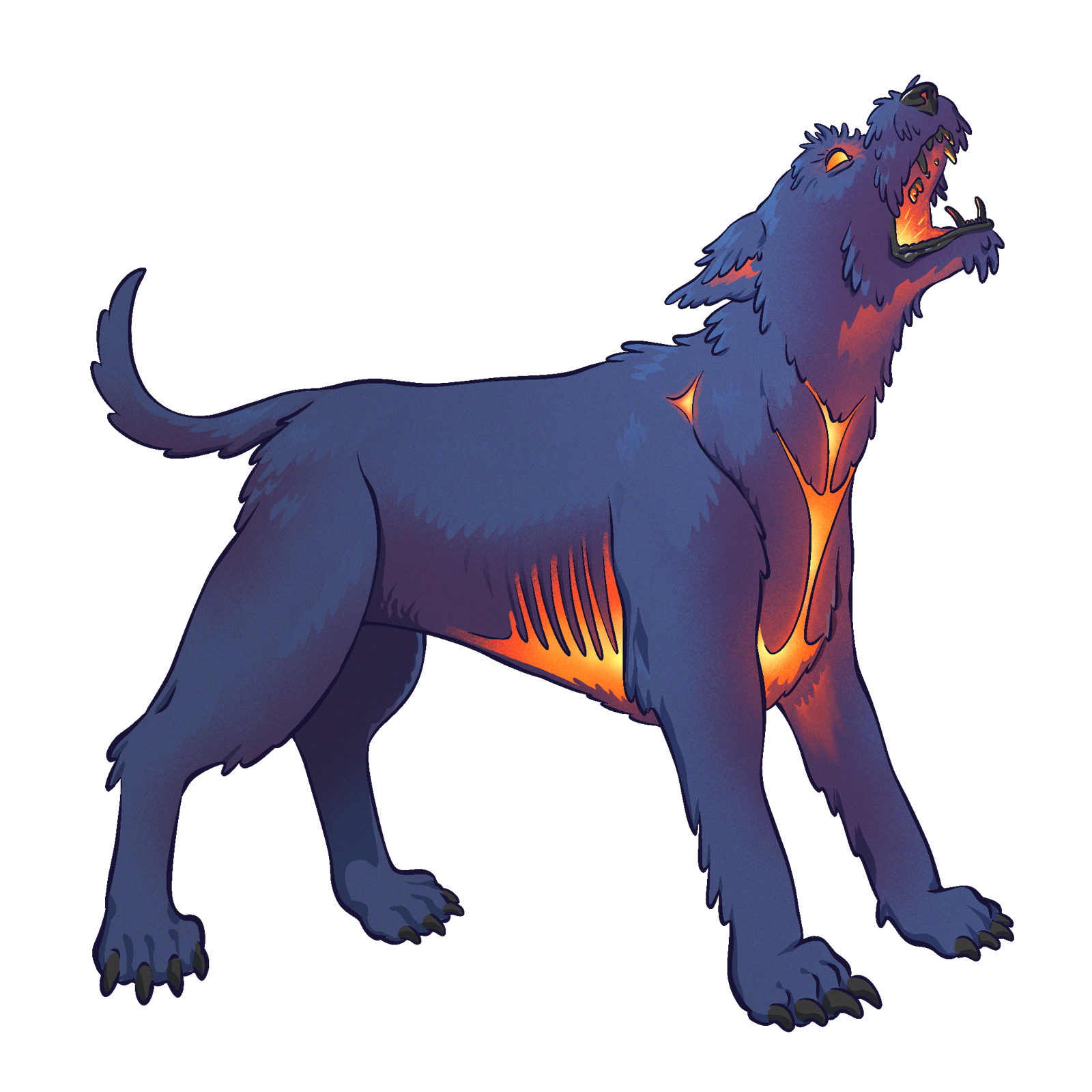 Hellhound, drawn at Medium scale