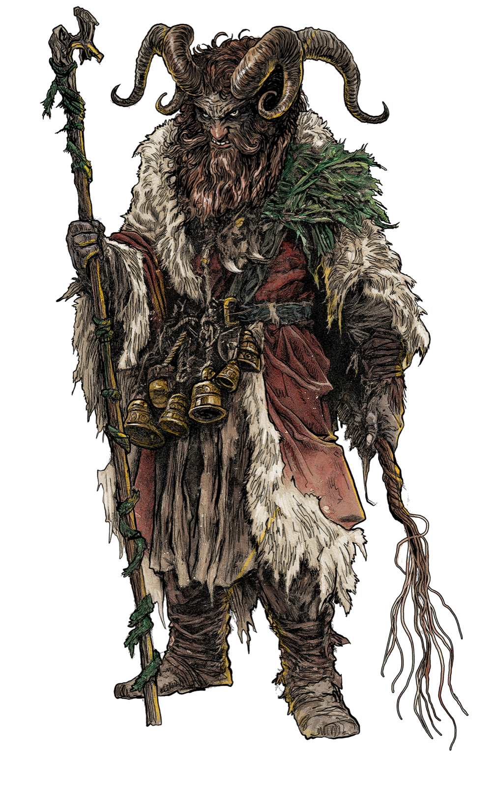 Krampus, drawn at Large scale
