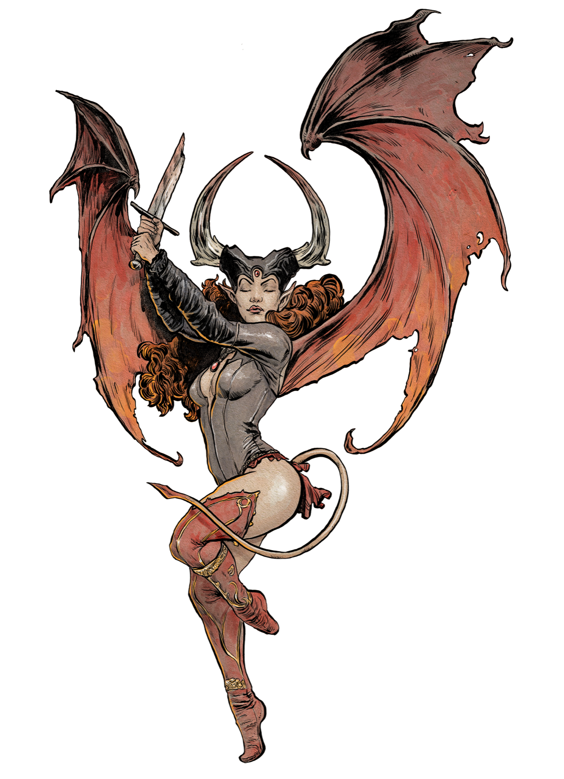 Succubus, drawn at Medium scale