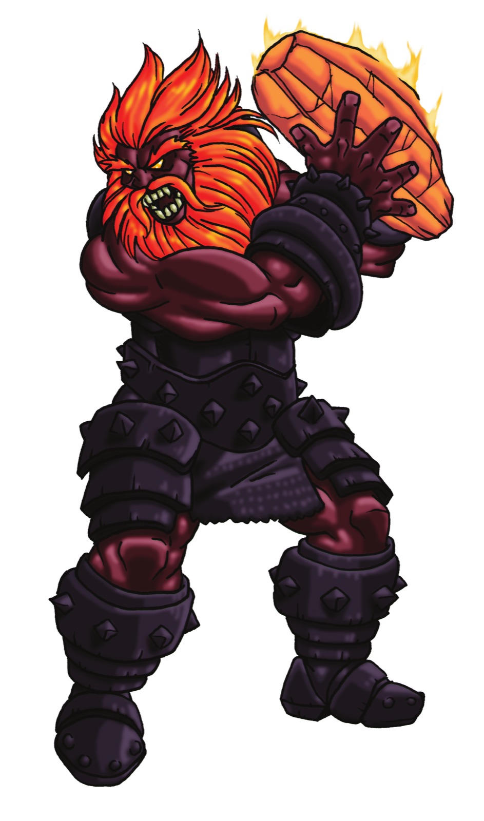 Fire Giant, drawn at Giant scale